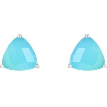 Eppi Silberne Ohrringe mit Chalcedonen Nellie