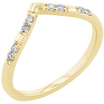 Eppi Ehering in V-Form mit Lab Grown Diamanten Patya