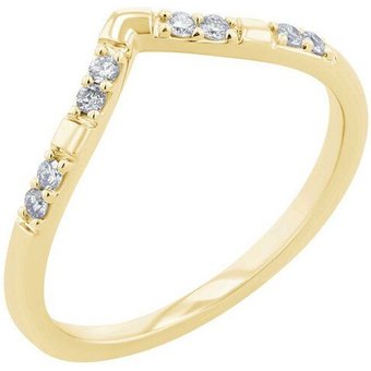 Eppi Ehering in V-Form mit Lab Grown Diamanten Patya