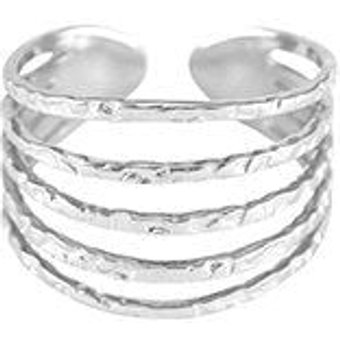 Größenverstellbarer BOHO Ring ca. Ø 17 - 19mm von Elektropulli