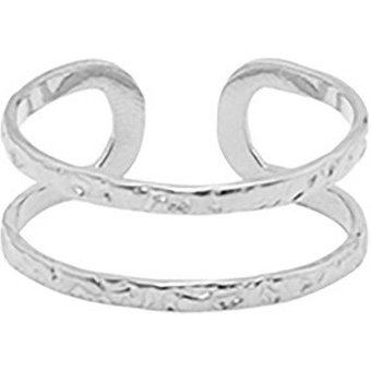Größenverstellbarer BOHO DOUBLE Ring ca. Ø 17 - 19mm von Elektropulli