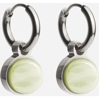 ALEXASCHA Silber Creolen mit Anhänger | Mix & Match