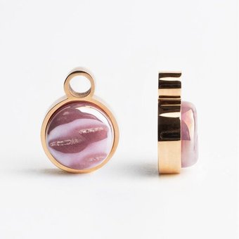 ALEXASCHA Anhänger für Ohrringe | Mix & Match Charms | Roségold