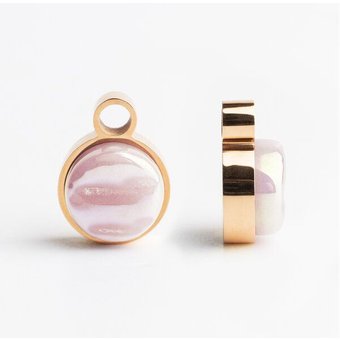 ALEXASCHA Anhänger für Ohrringe | Mix & Match Charms | Roségold