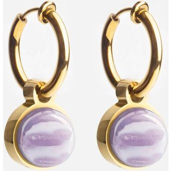 ALEXASCHA Gold Clip Creolen mit Anhänger | Mix & Match