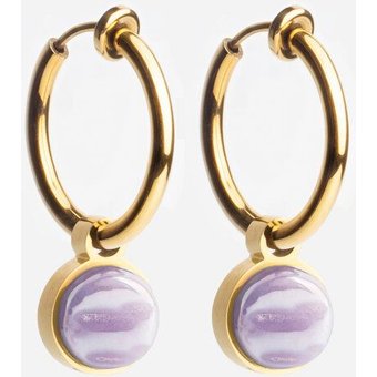 ALEXASCHA Gold Clip Creolen mit Anhänger | Mix & Match