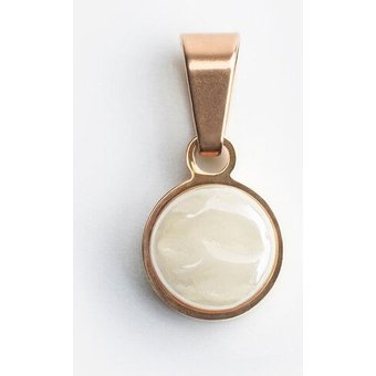 ALEXASCHA Kettenanhänger aus Glas | Mix & Match Charms | Roségold