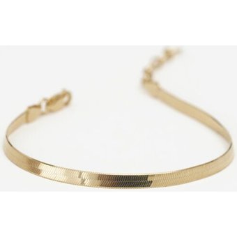 BELLYBIRD Jewellery SCHLANGENARMBAND - 925 Silber/ Silber vergoldet, bewegliches Gliederband