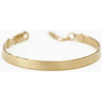BELLYBIRD Jewellery SCHLANGENARMBAND - 925 Silber/ Silber vergoldet, bewegliches Gliederband