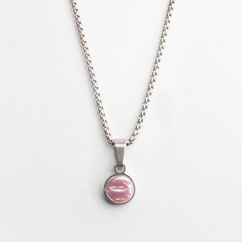 ALEXASCHA Kurze Kette mit Anhänger | Mix & Match | Silber