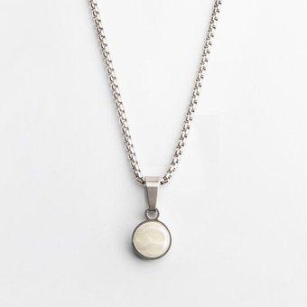 ALEXASCHA Kurze Kette mit Anhänger | Mix & Match | Silber