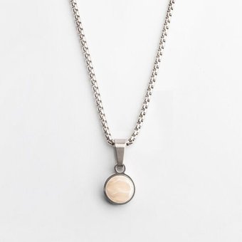 ALEXASCHA Kurze Kette mit Anhänger | Mix & Match | Silber