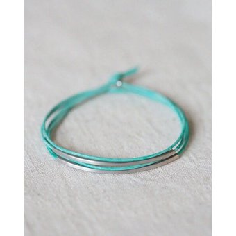 pikfine Tube Armband “Tingval” // silber