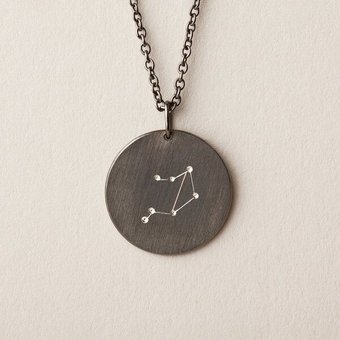 ChristinaPauls Slow jewellery Sternzeichen Anhänger Waage in Silber, Gold, Rosegold und Schwarz