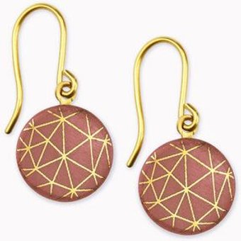 lille mus Porzellan-Ohrhänger GEO Porzellanschmuck