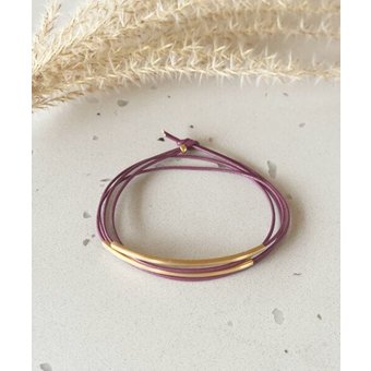 pikfine Tube Armband “Tingval” // vergoldet