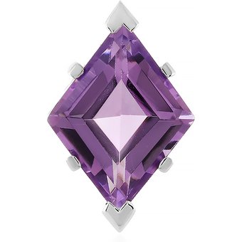 Lavendel-Amethyst-Silberanhänger (MONOSONO COLLECTION)
