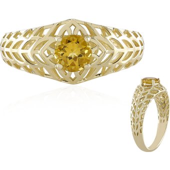 Goldener Beryll-Goldring (Ornaments by de Melo)