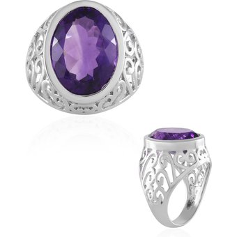 Sibirischer Amethyst-Silberring
