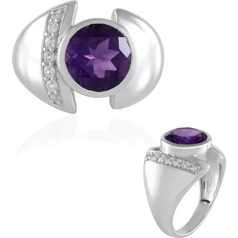 Amethyst-Silberring (de Melo)