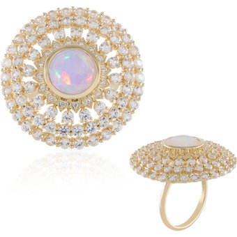 Welo-Opal-Silberring