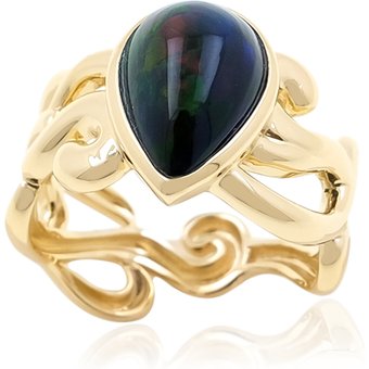 Mezezo-Opal-Goldring (de Melo)