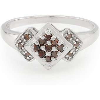Fancy-Diamant-Silberring