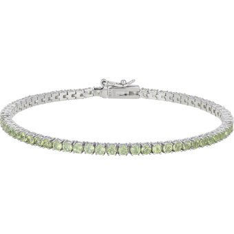 Peridot-Silberarmband