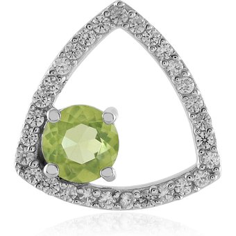 Peridot-Silberanhänger