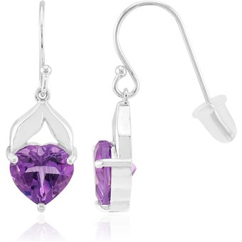 Amethyst-Silberohrringe