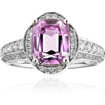 Pinkfarbener Diaspor-Goldring (AMAYANI)