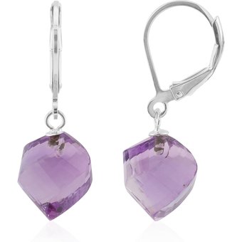 Amethyst-Silberohrringe