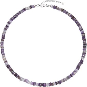 Amethyst-Silberhalskette
