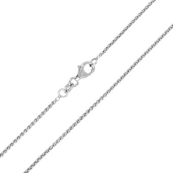 Silber-Zopfkette - 3,13 g - 45 cm