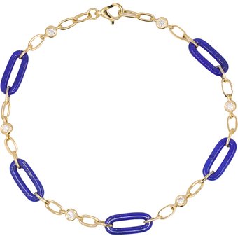Lapislazuli-Goldarmband (CIRARI)