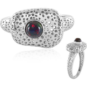 Mezezo-Opal-Silberring (MONOSONO COLLECTION)