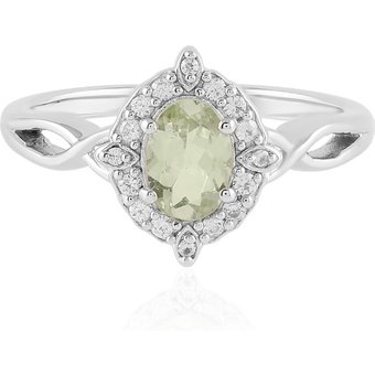 Merelani-Mint-Granat-Silberring