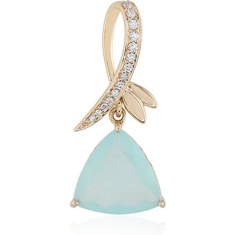 Paraiba-Opal-Goldanhänger (AMAYANI)