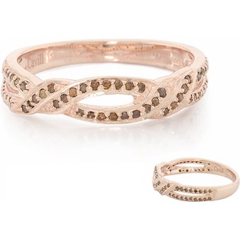 Fancy-Diamant-Silberring