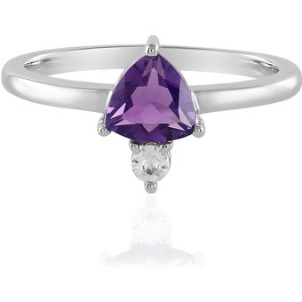 Sibirischer Amethyst-Silberring