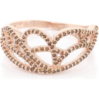 Fancy-Diamant-Silberring