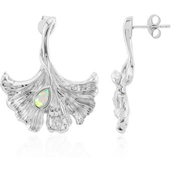 Welo-Opal-Silberohrringe (MONOSONO COLLECTION)