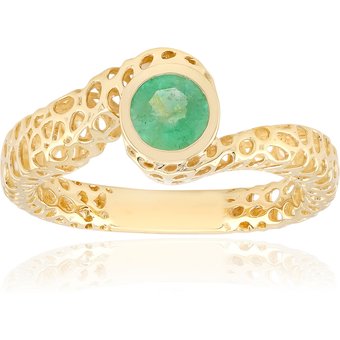 Russischer Smaragd-Goldring (Ornaments by de Melo)