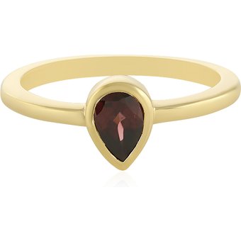 Himbeer-Zirkon-Silberring