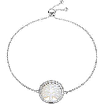 Perlmutt-Silberarmband