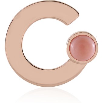Pinkfarbener Opal-Silberanhänger (MONOSONO COLLECTION)