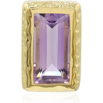 Lavendel-Amethyst-Silberanhänger (MONOSONO COLLECTION)