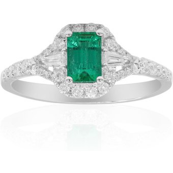 Kolumbianischer Smaragd-Goldring (CIRARI)