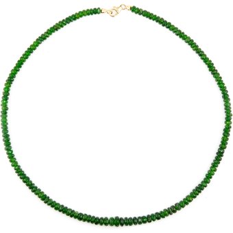 Russischer Diopsid-Goldhalskette