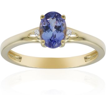 AAA-Tansanit-Goldring
